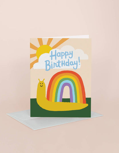 Idlewild Co. - Birthday Greeting Card | Snail Rainbow - Dear John