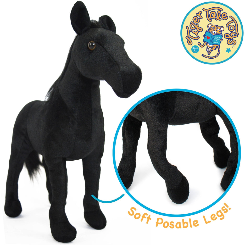 Ignacio The Black Stallion | 18 Inch Stuffed Animal Plush - Dear John
