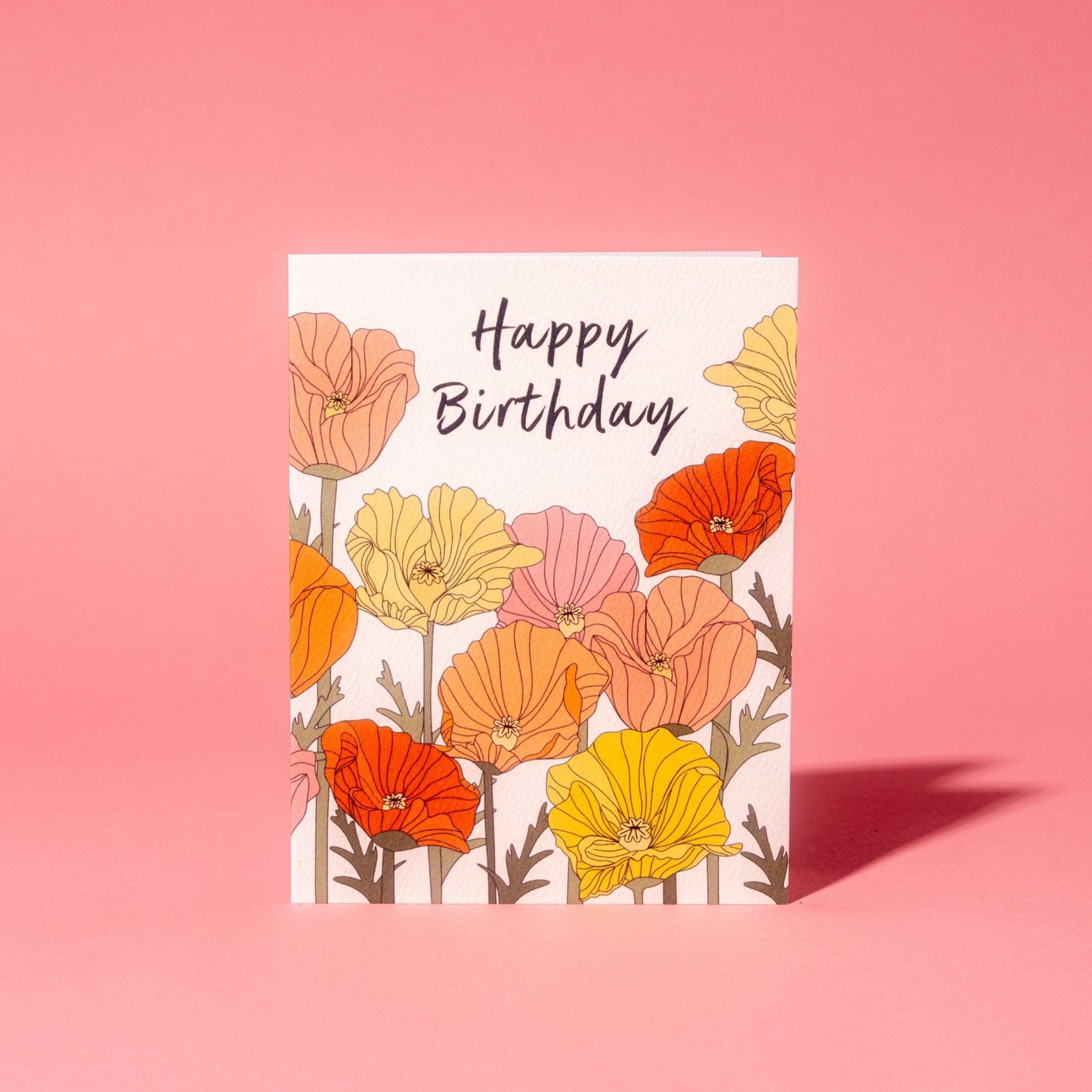 Illustrating Amy - Birthday Poppies Card - Dear John