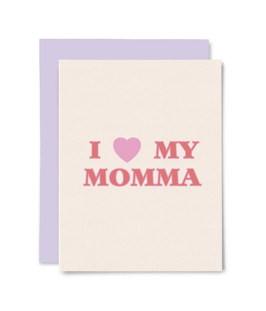 Illustrating Amy - Love My Momma Card - Dear John