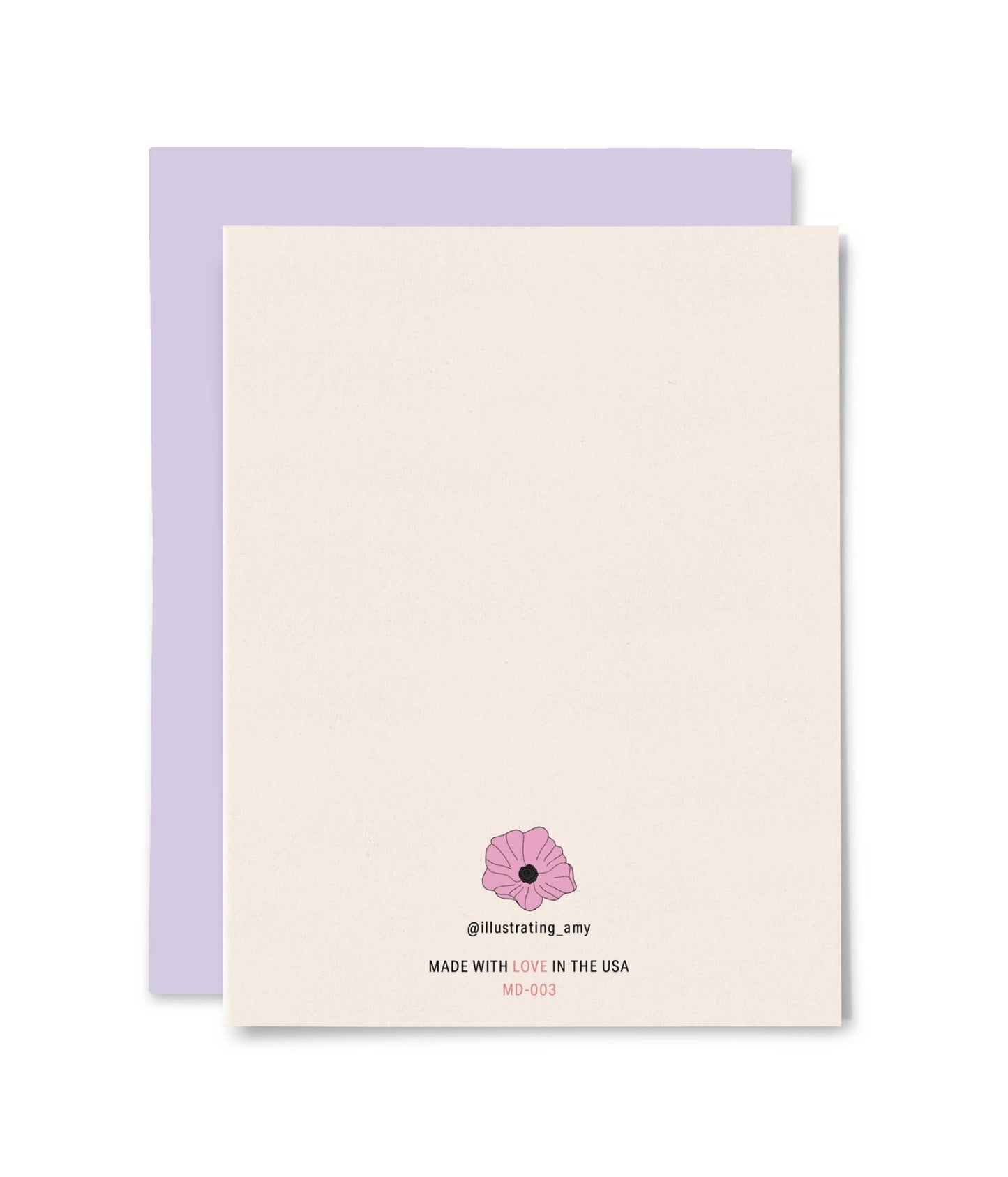 Illustrating Amy - Love My Momma Card - Dear John
