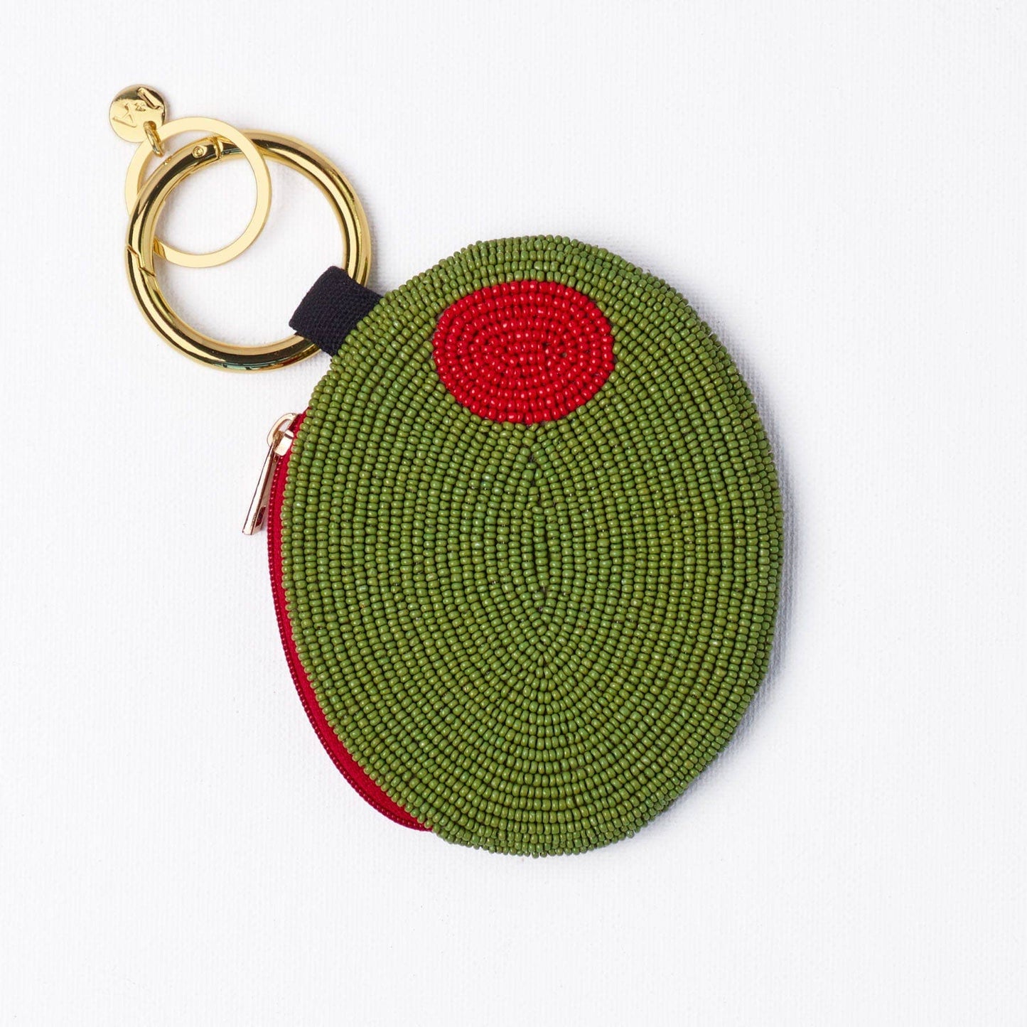 INK + ALLOY - Mary Olive Beaded Coin Purse Green + Red Wholesale - Dear John