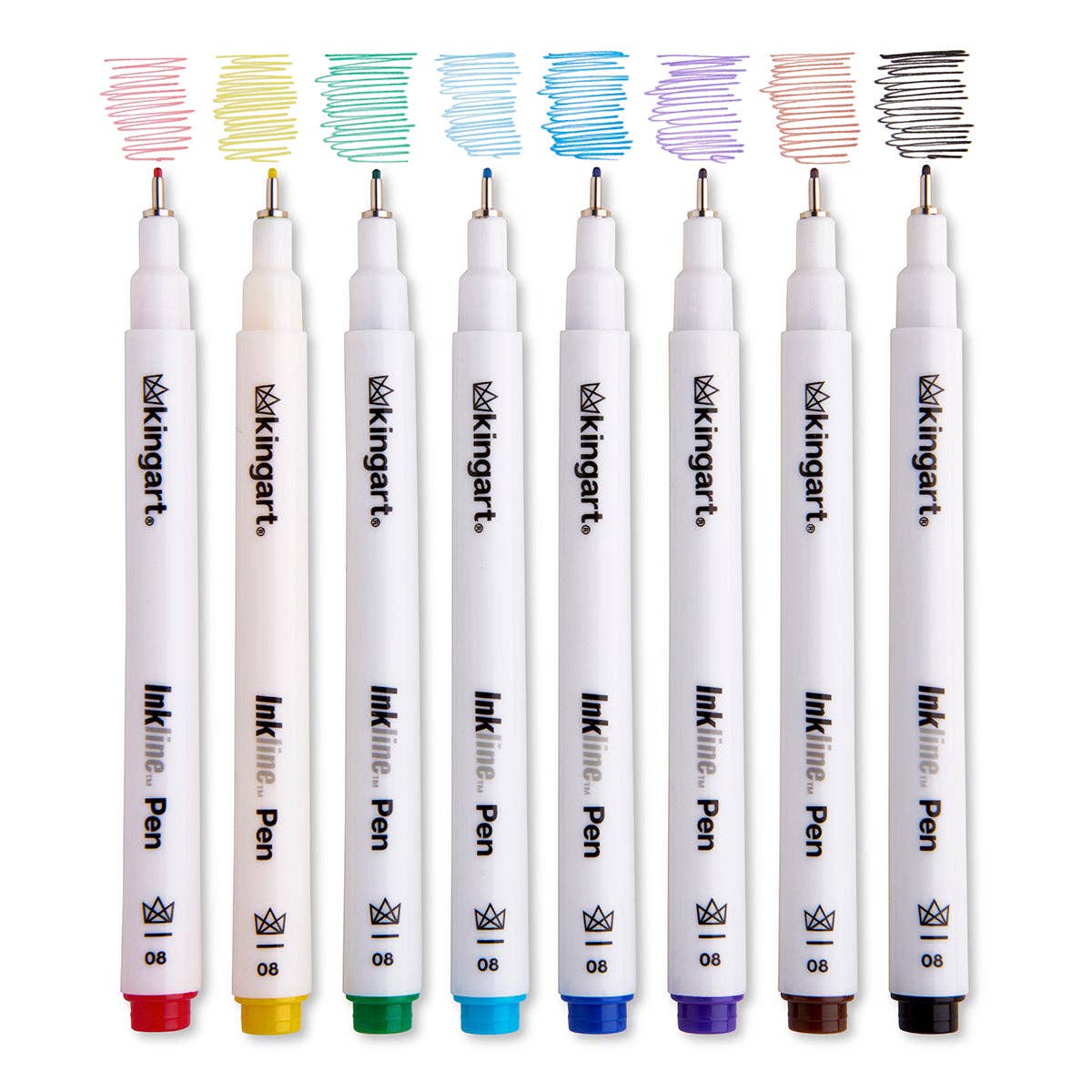 Inkline™ Fine Line Pens 8 Colors Size 8 - Dear John