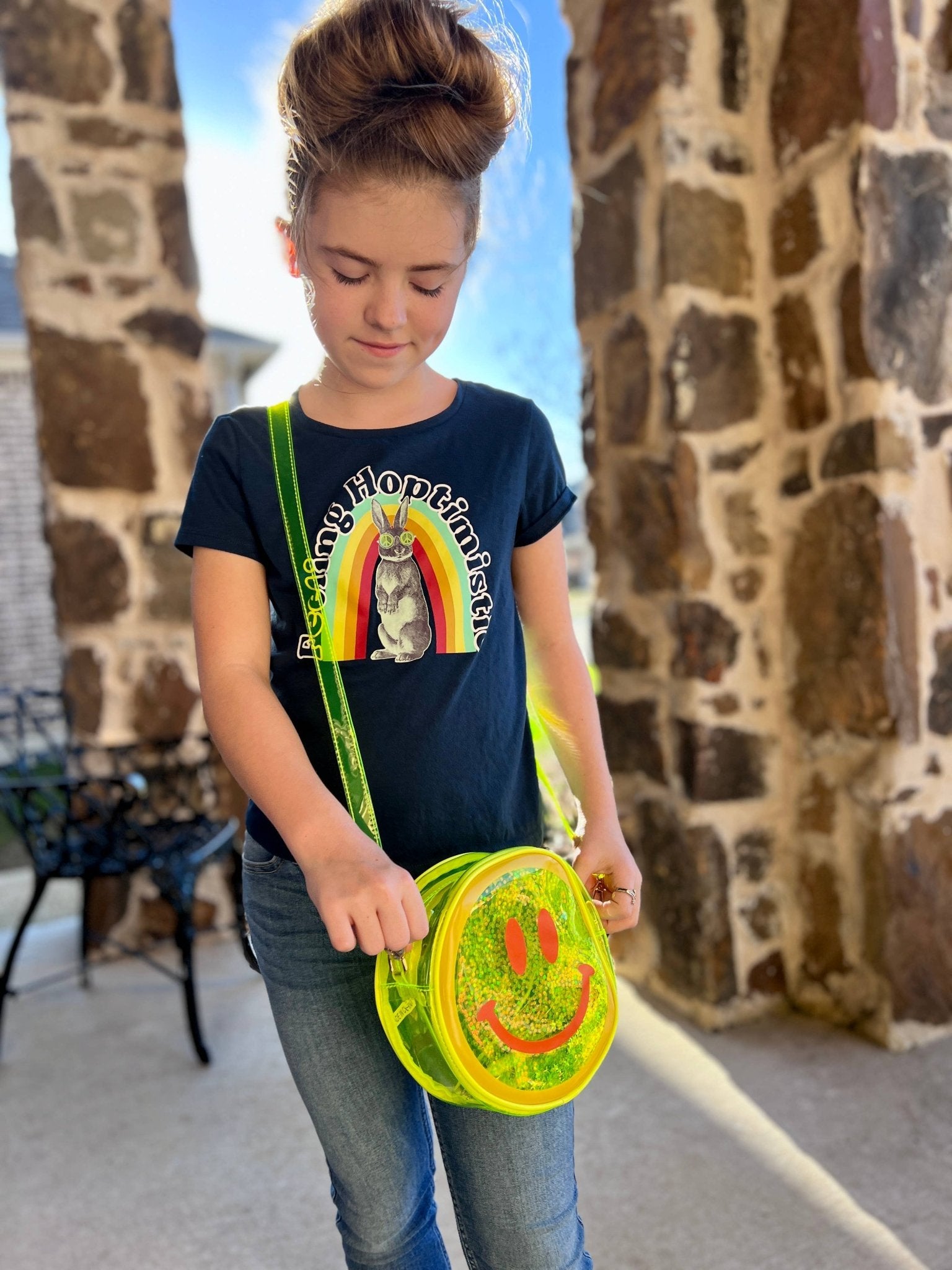 Jelly Handbag - Yellow Smiley Face 🙂 - Dear John