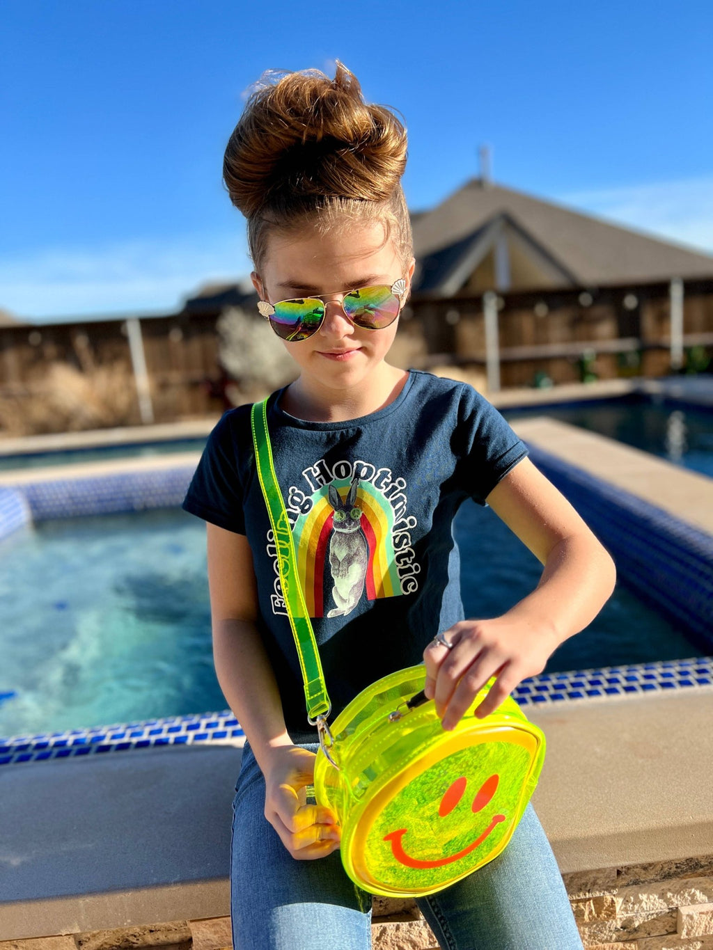 Jelly Handbag - Yellow Smiley Face 🙂 - Dear John