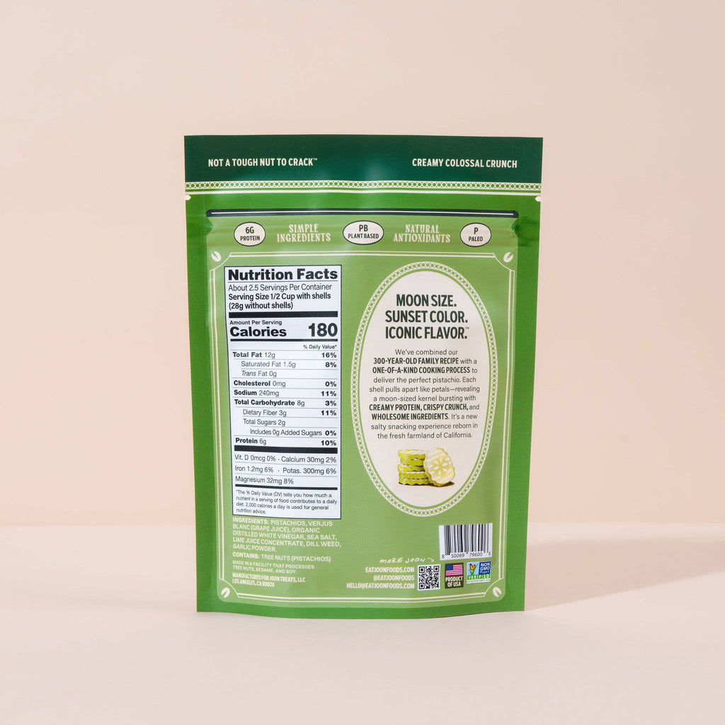 Joon Dill Pickle Pistachios - 4.5oz Resealable Bag - Dear John