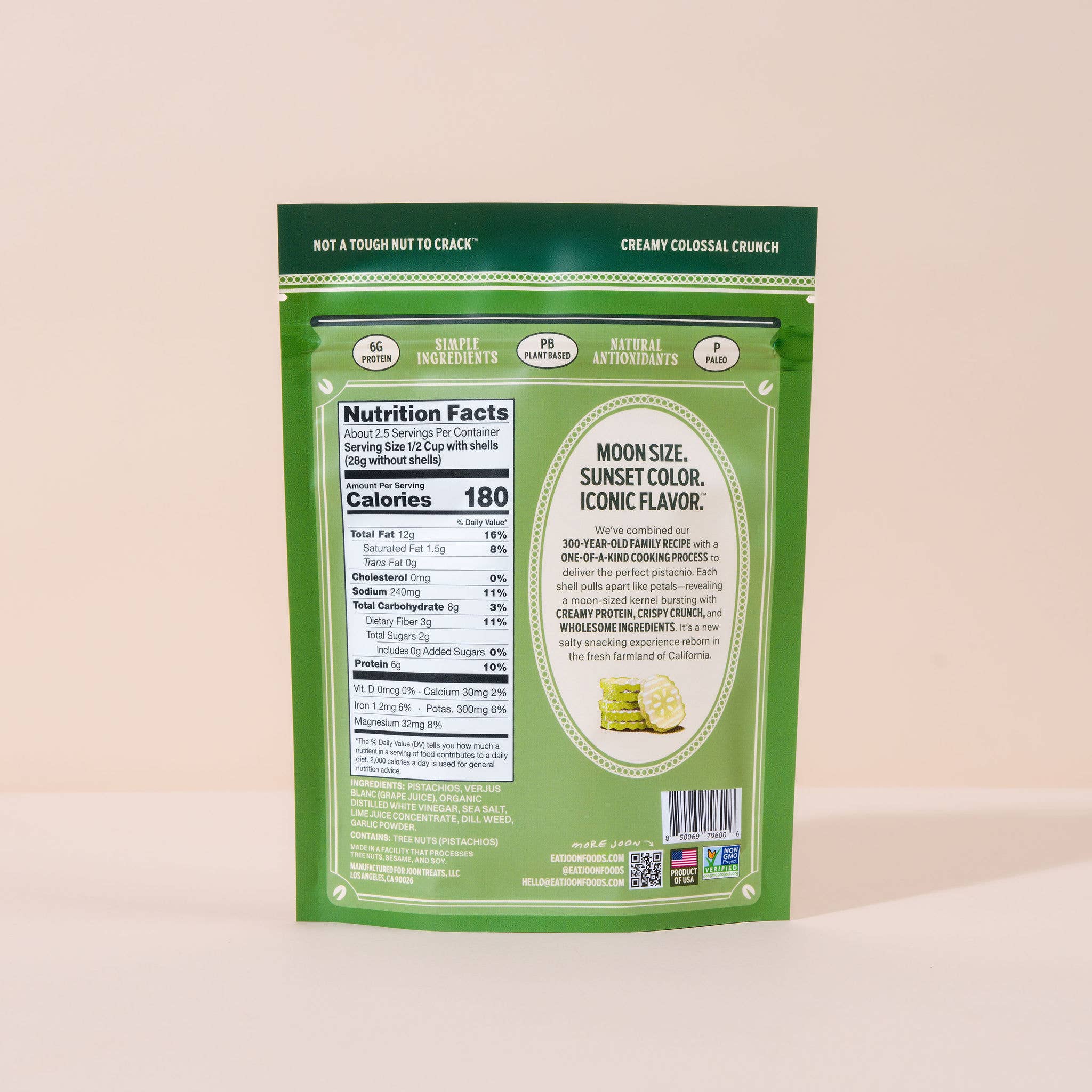 Joon Dill Pickle Pistachios - 4.5oz Resealable Bag - Dear John