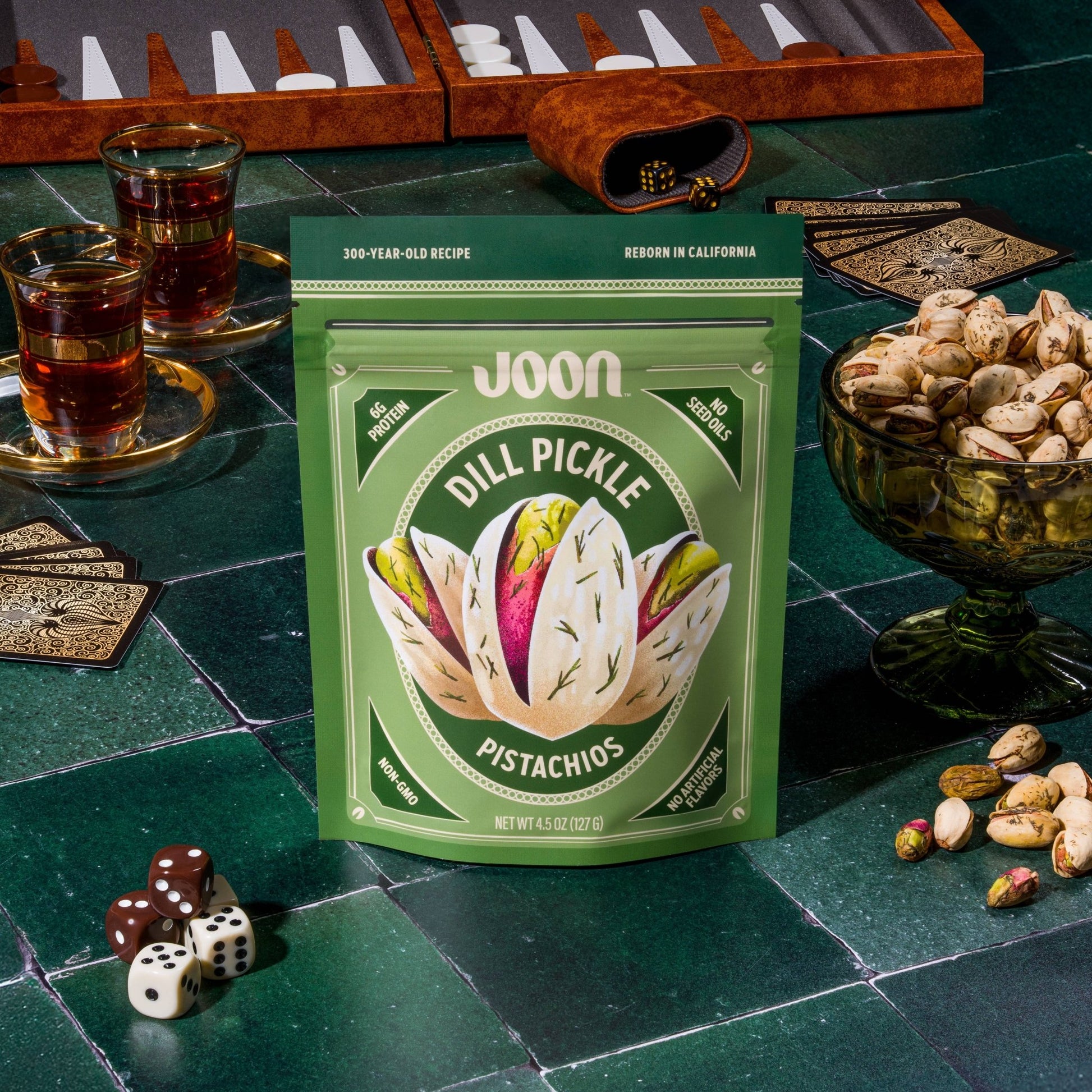 Joon Dill Pickle Pistachios - 4.5oz Resealable Bag - Dear John