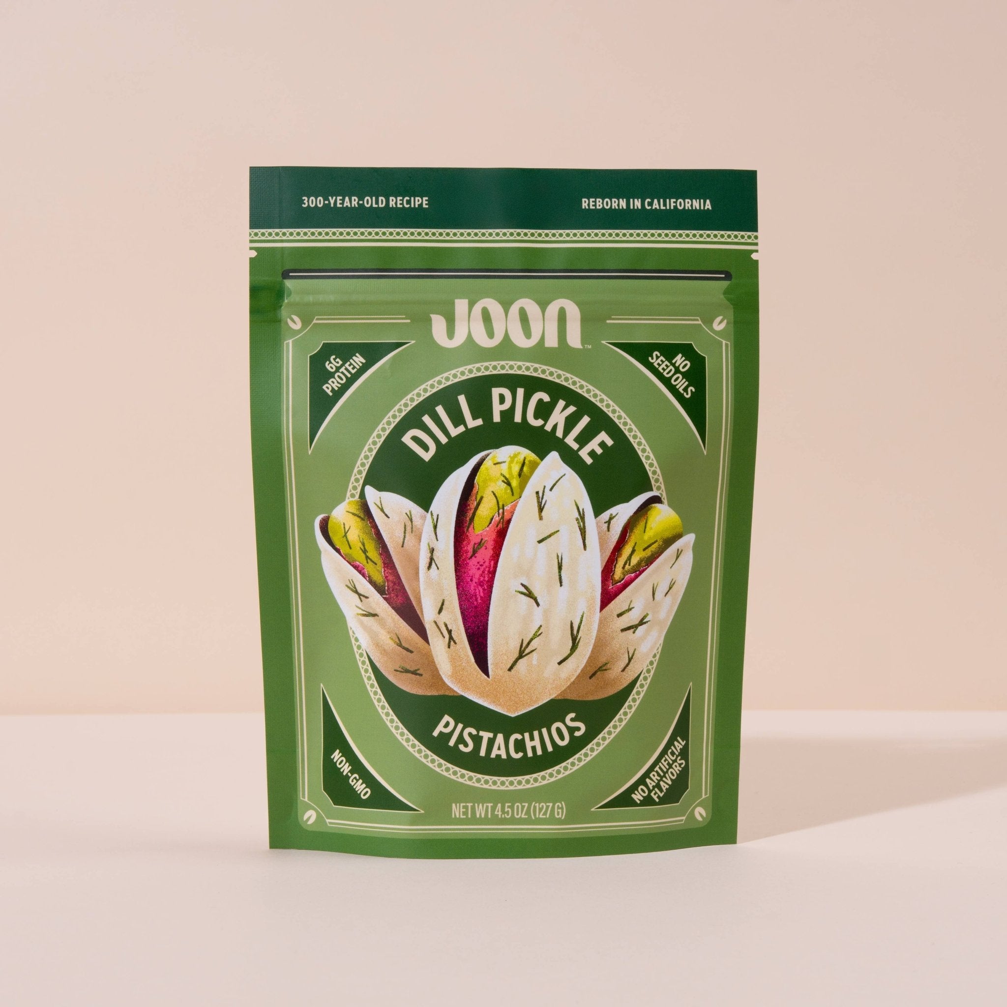 Joon Dill Pickle Pistachios - 4.5oz Resealable Bag - Dear John