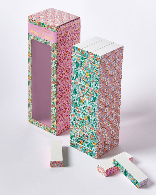 Journey of Something USA - Floral Tumbling Tower Game - Dear John