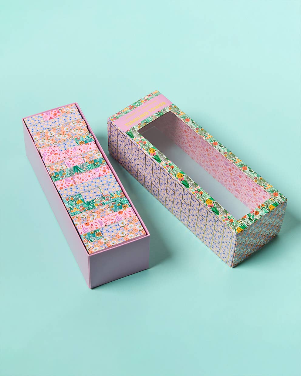 Journey of Something USA - Floral Tumbling Tower Game - Dear John