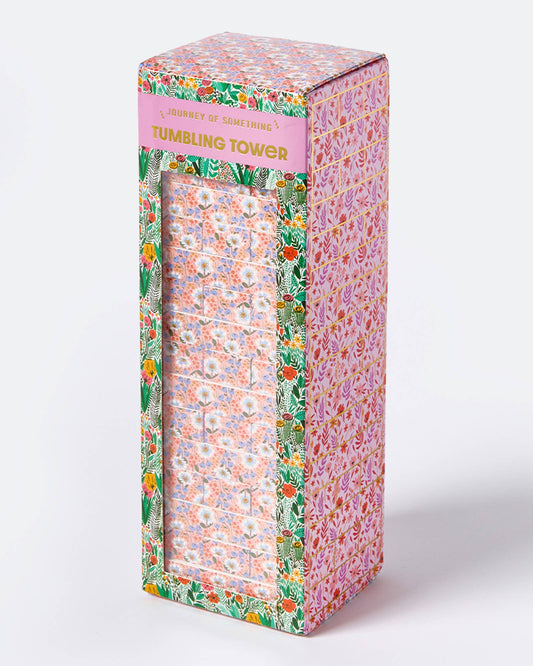 Journey of Something USA - Floral Tumbling Tower Game - Dear John