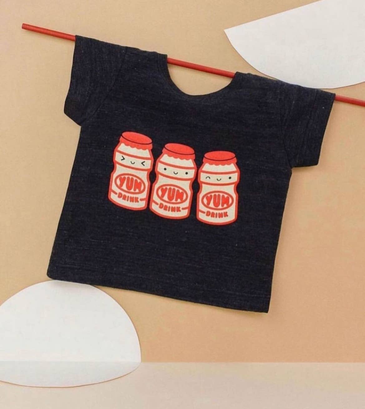 Kawaii Yogurt Drink Kid's Graphic Tee - Dear John