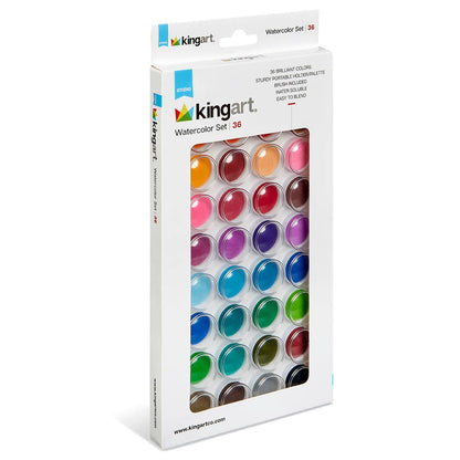 KINGART - Watercolor Pan Set, 36 Colors - Dear John