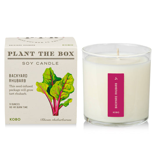 KOBO - Backyard Rhubarb - Plant the Box Candle - 9oz. - Dear John