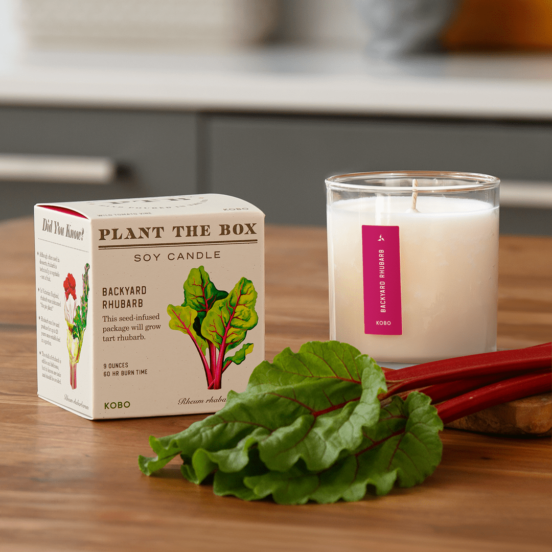 KOBO - Backyard Rhubarb - Plant the Box Candle - 9oz. - Dear John