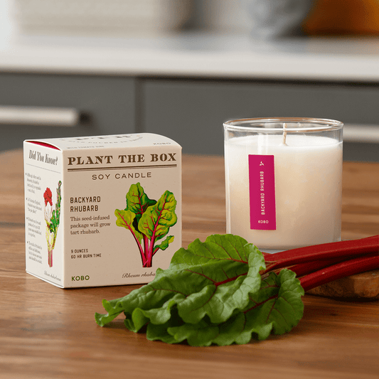 KOBO - Backyard Rhubarb - Plant the Box Candle - 9oz. - Dear John