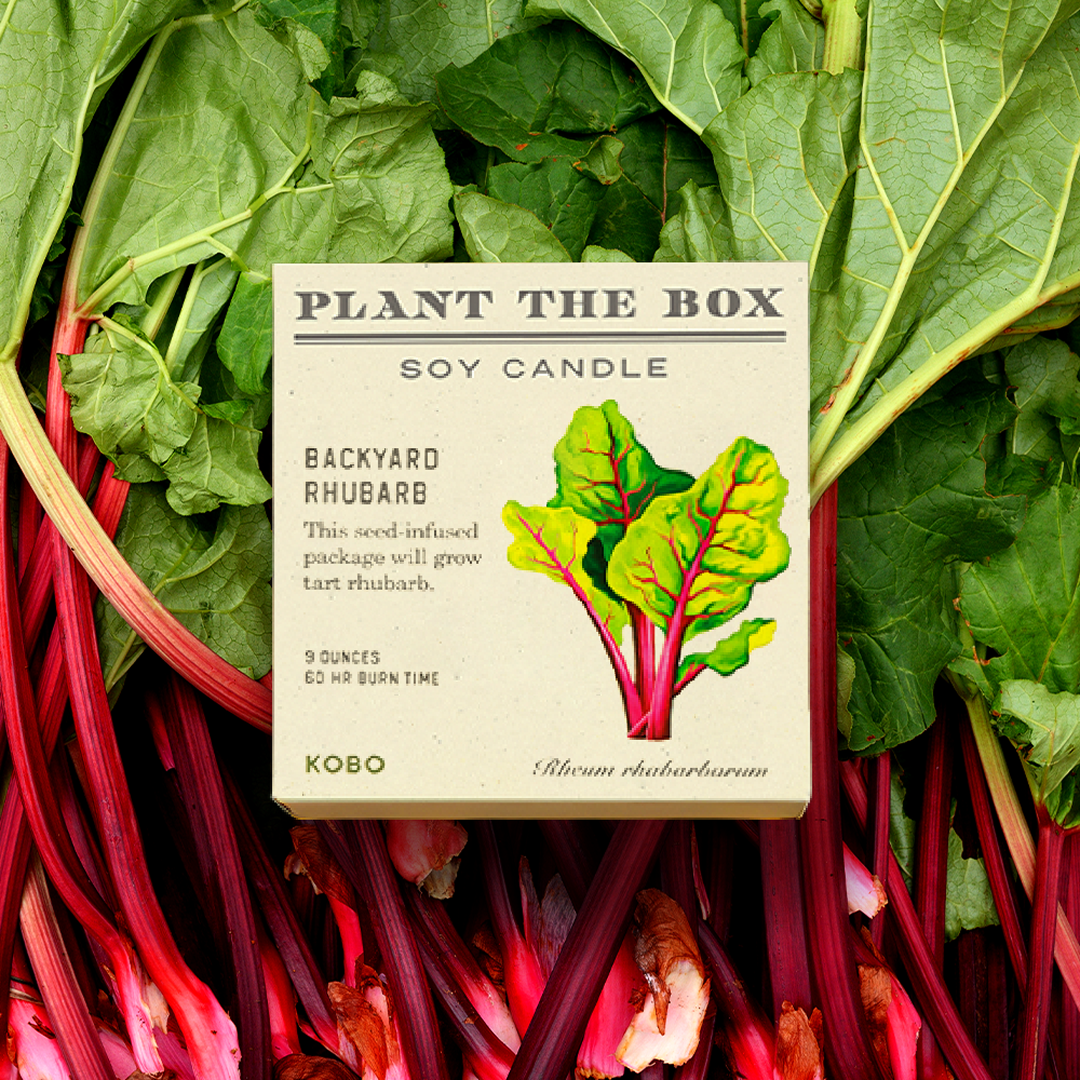 KOBO - Backyard Rhubarb - Plant the Box Candle - 9oz. - Dear John