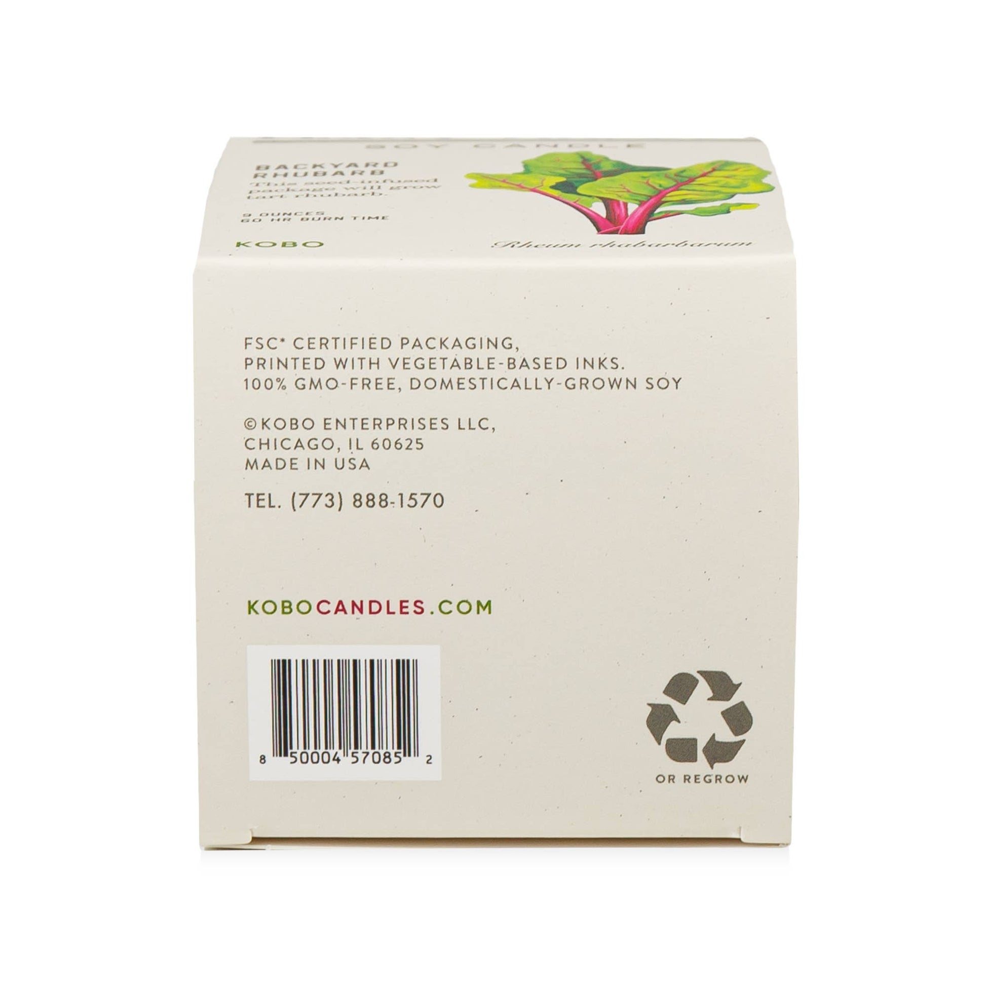 KOBO - Backyard Rhubarb - Plant the Box Candle - 9oz. - Dear John