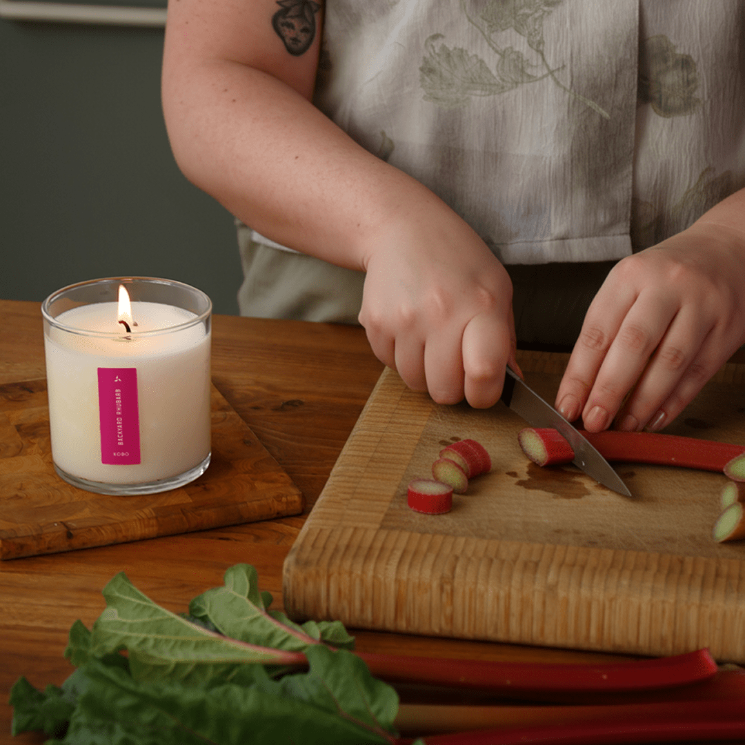 KOBO - Backyard Rhubarb - Plant the Box Candle - 9oz. - Dear John