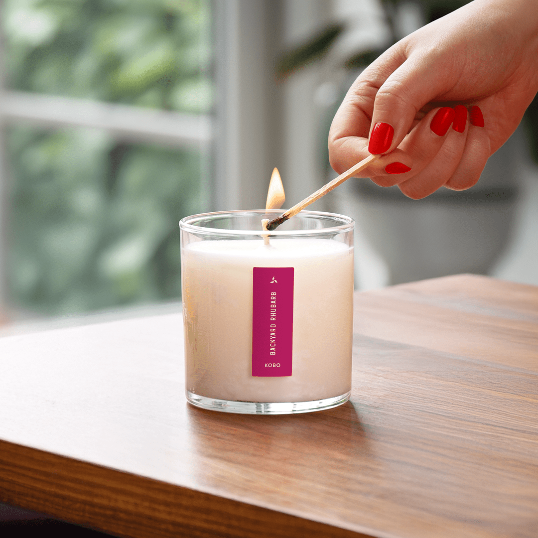 KOBO - Backyard Rhubarb - Plant the Box Candle - 9oz. - Dear John