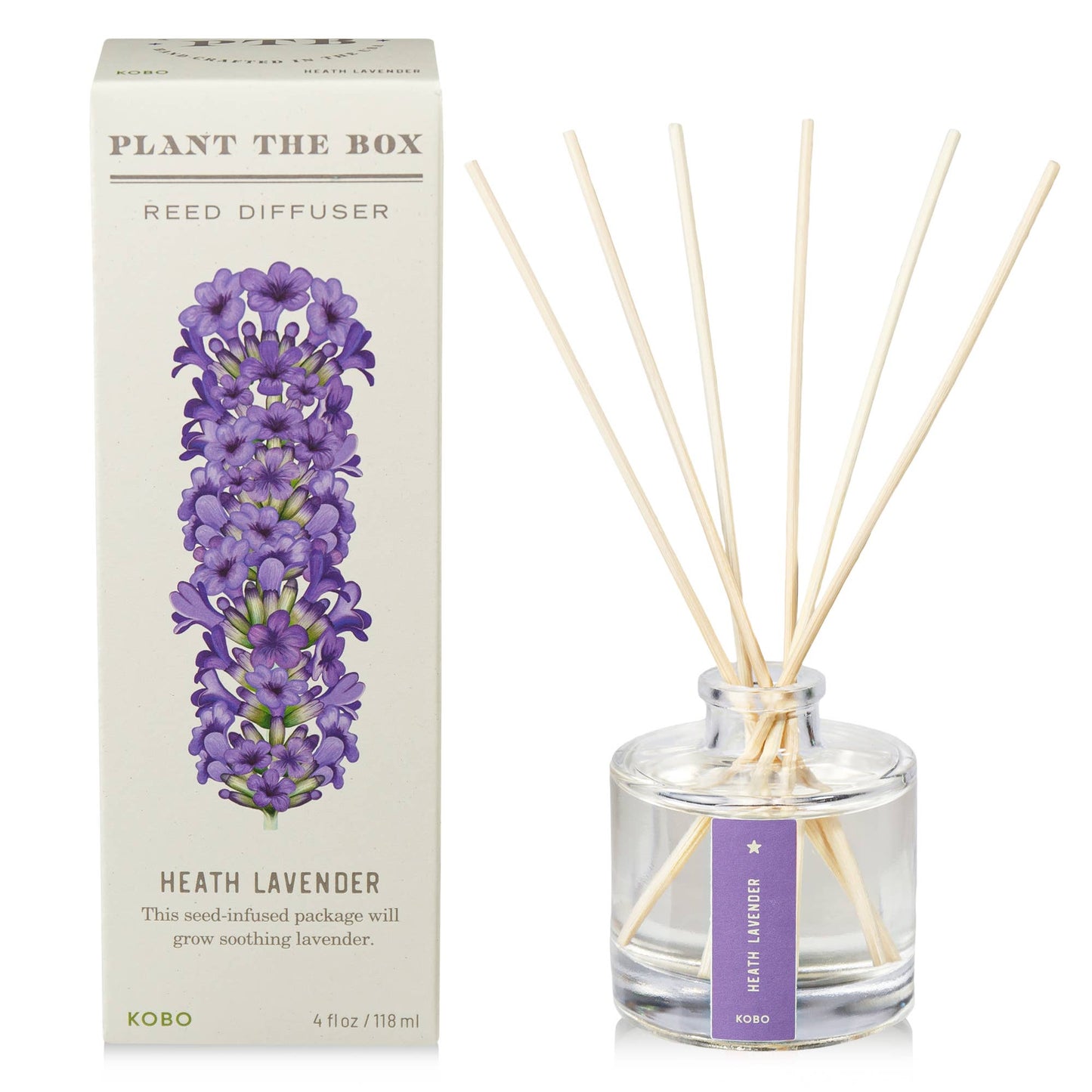 KOBO - Heath Lavender - Plant the Box Diffuser - 4oz - Dear John