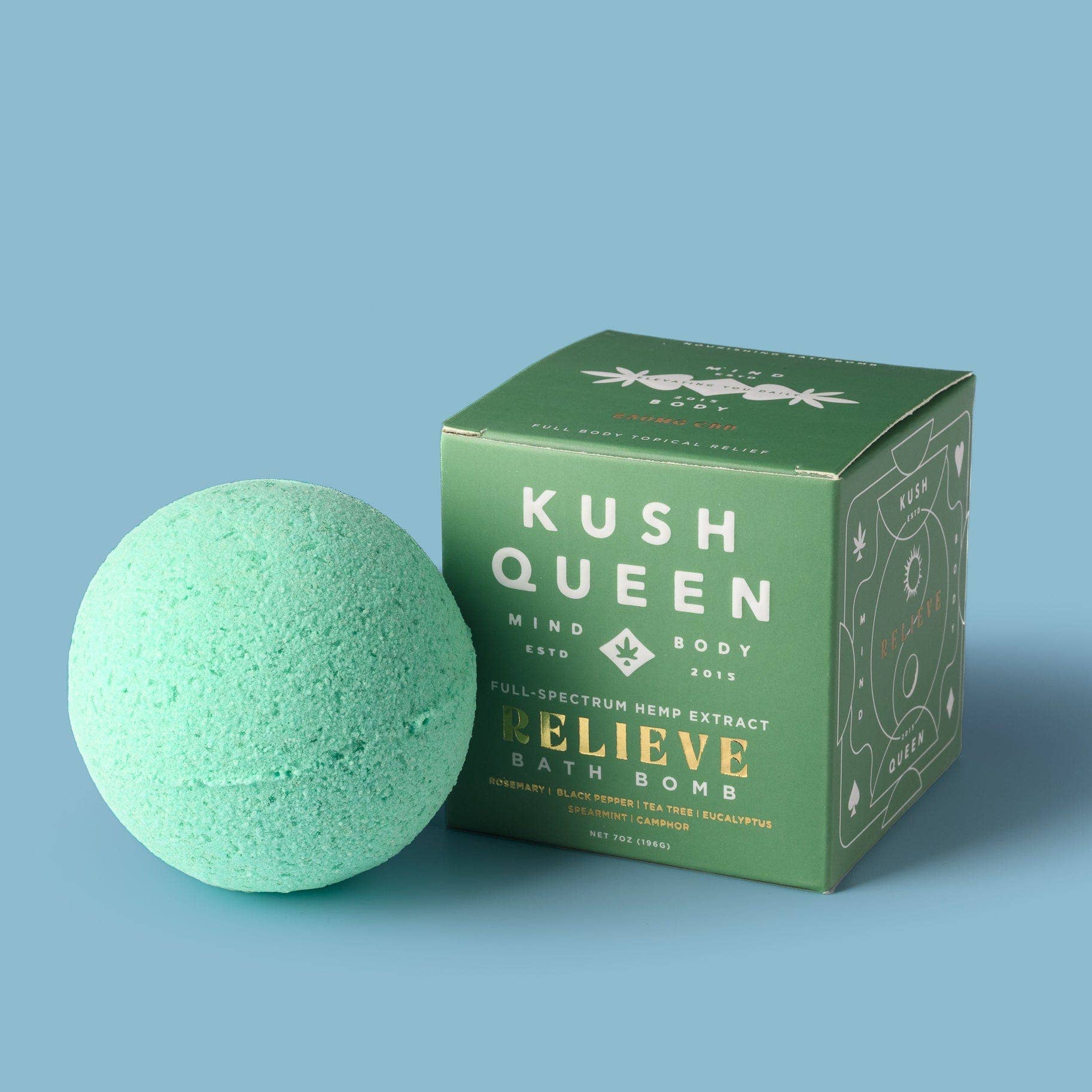Kush Queen CBD - Relieve 250mg Bath Bomb - Dear John