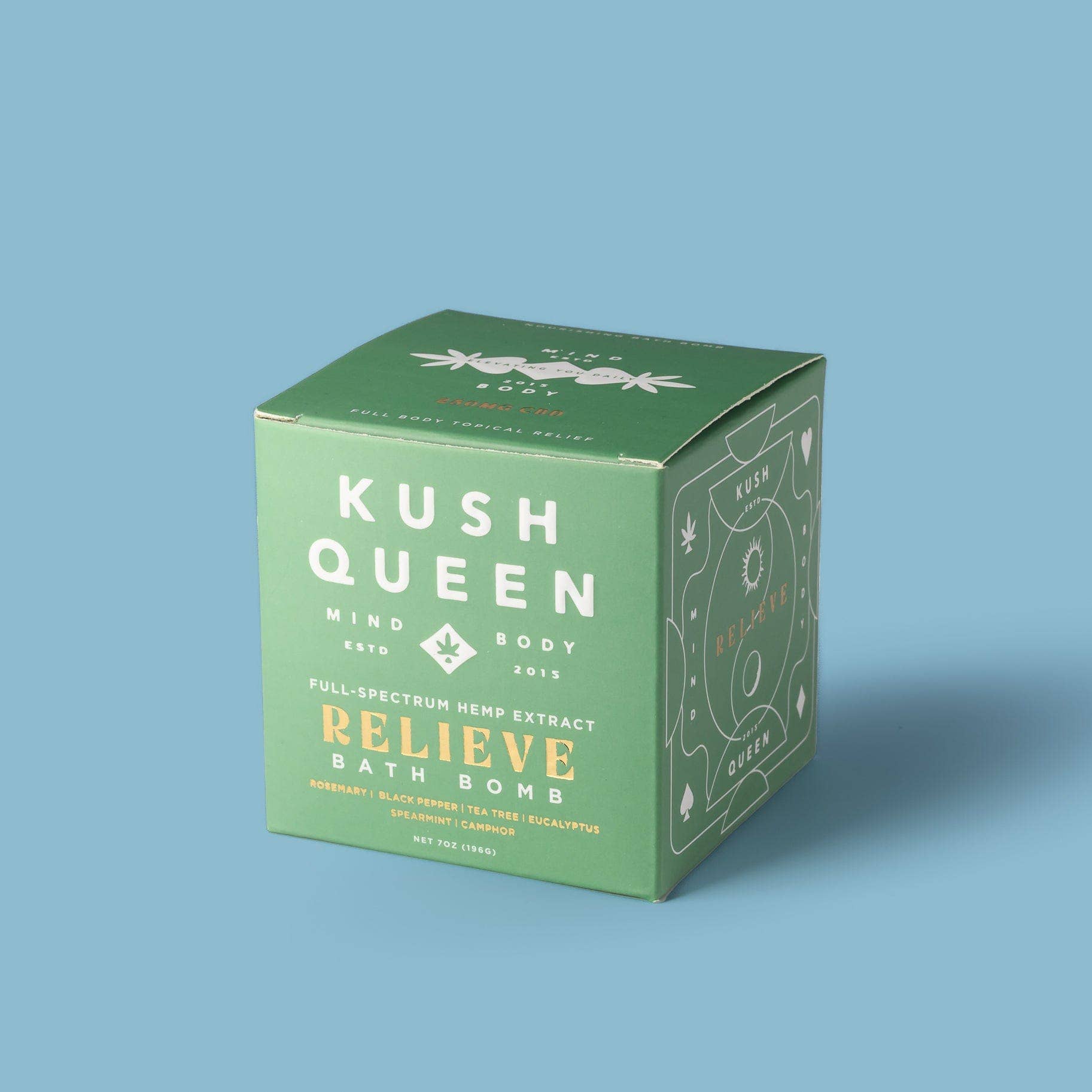 Kush Queen CBD - Relieve 250mg Bath Bomb - Dear John