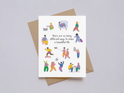 Kwohtations - Many Ways to Make a Beautiful Life Encouragement Card - Dear John