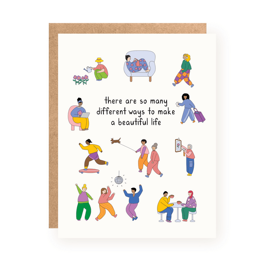 Kwohtations - Many Ways to Make a Beautiful Life Encouragement Card - Dear John