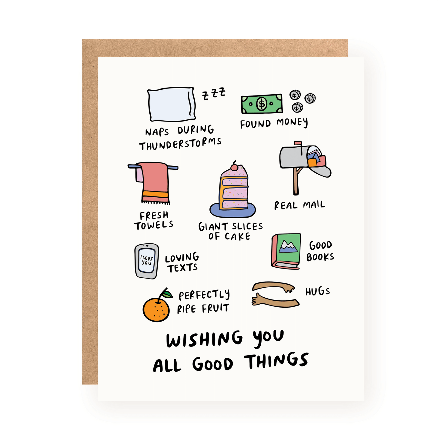Kwohtations - Wishing You All Good Things Birthday Card - Dear John