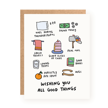 Kwohtations - Wishing You All Good Things Birthday Card - Dear John