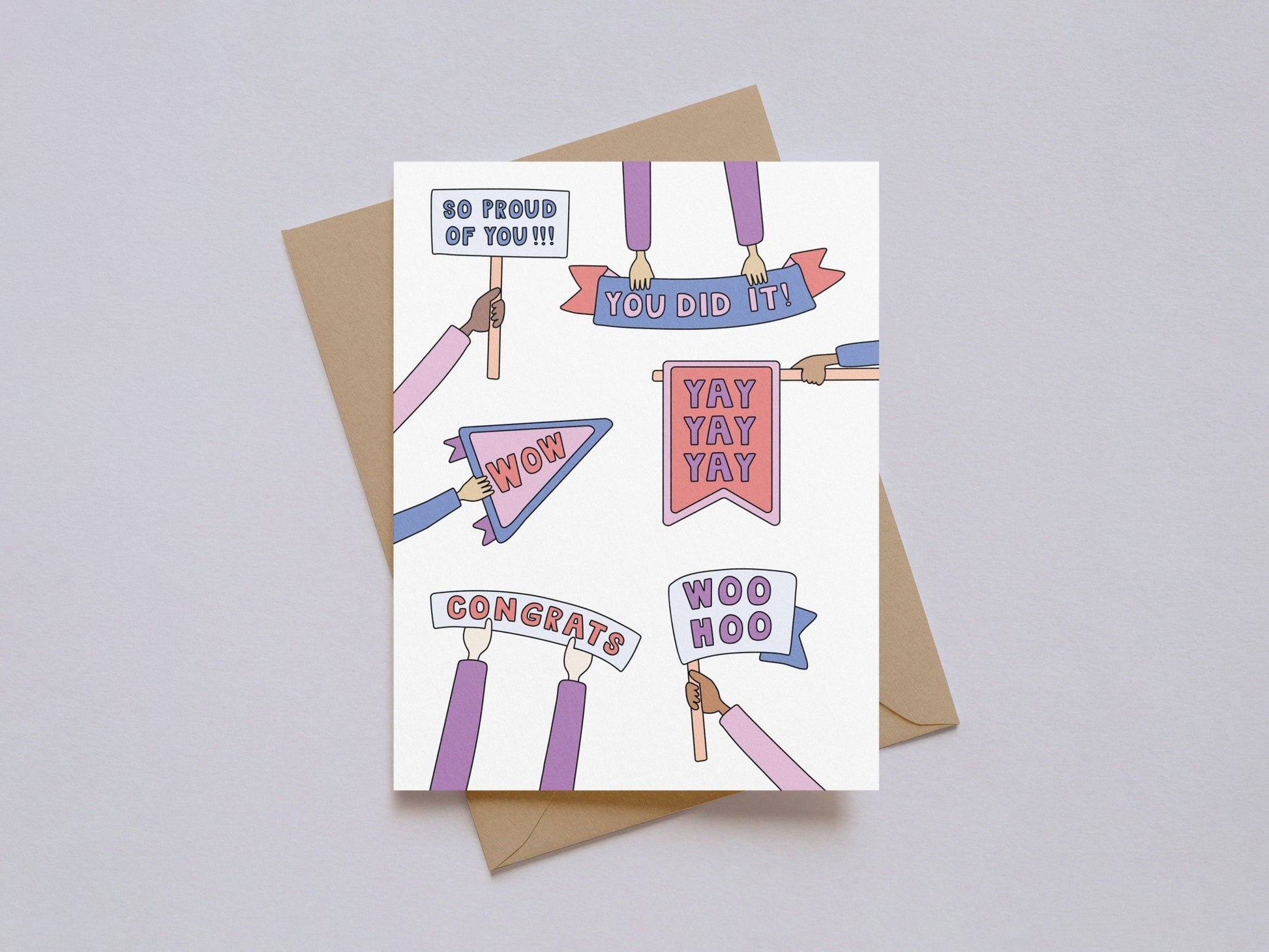Kwohtations - Yay You Did It Congratulations Card - Dear John
