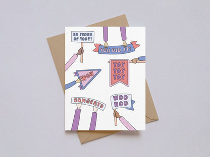 Kwohtations - Yay You Did It Congratulations Card - Dear John