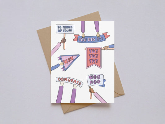 Kwohtations - Yay You Did It Congratulations Card - Dear John