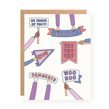 Kwohtations - Yay You Did It Congratulations Card - Dear John