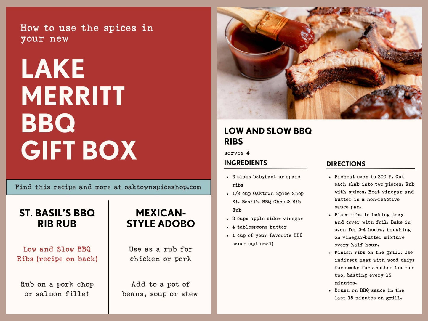Lake Merritt BBQ Gift Set - Dear John