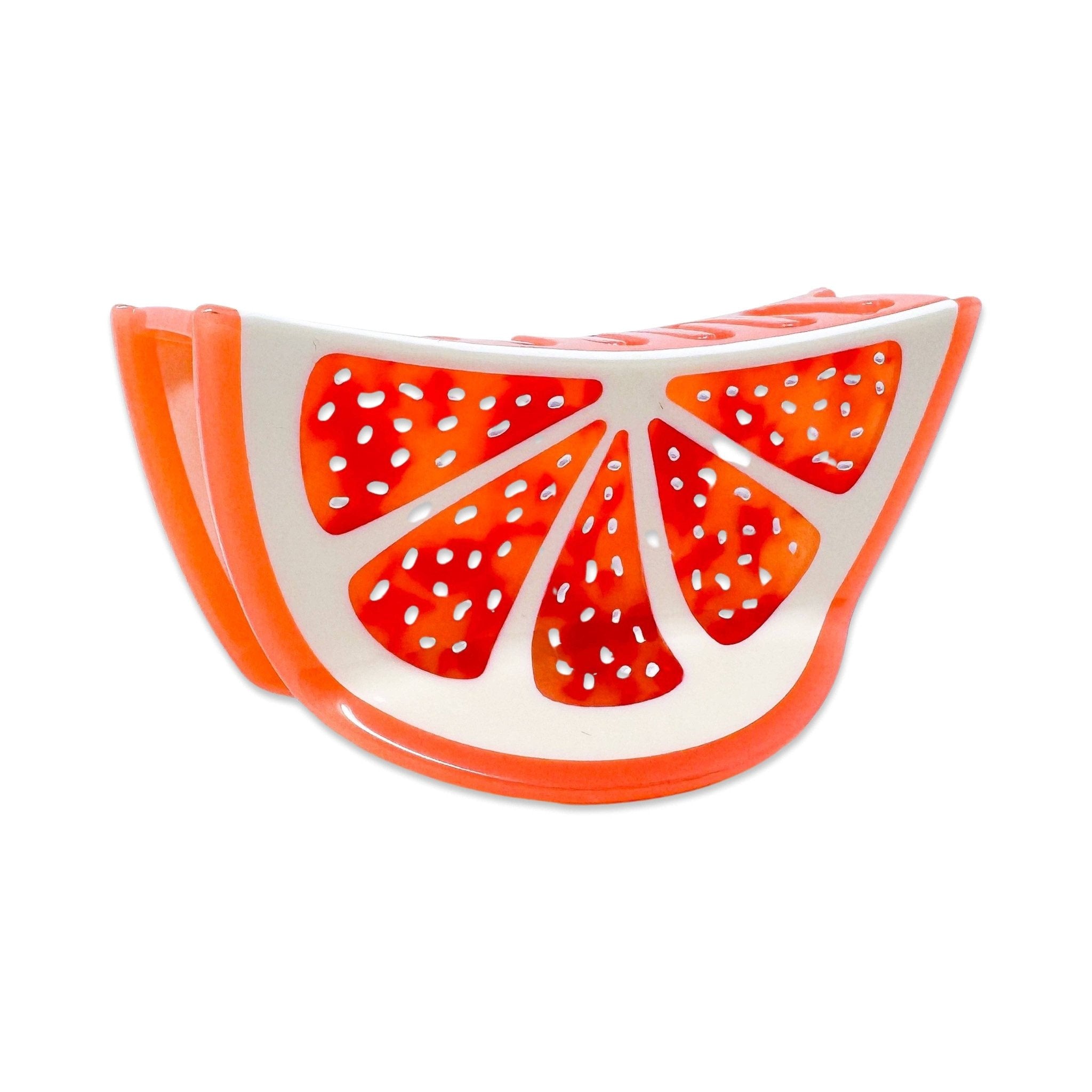 Large Grapefruit Slice Hair Claw Clip - Dear John