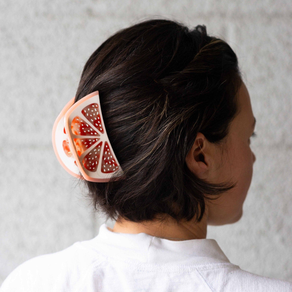 Large Grapefruit Slice Hair Claw Clip - Dear John