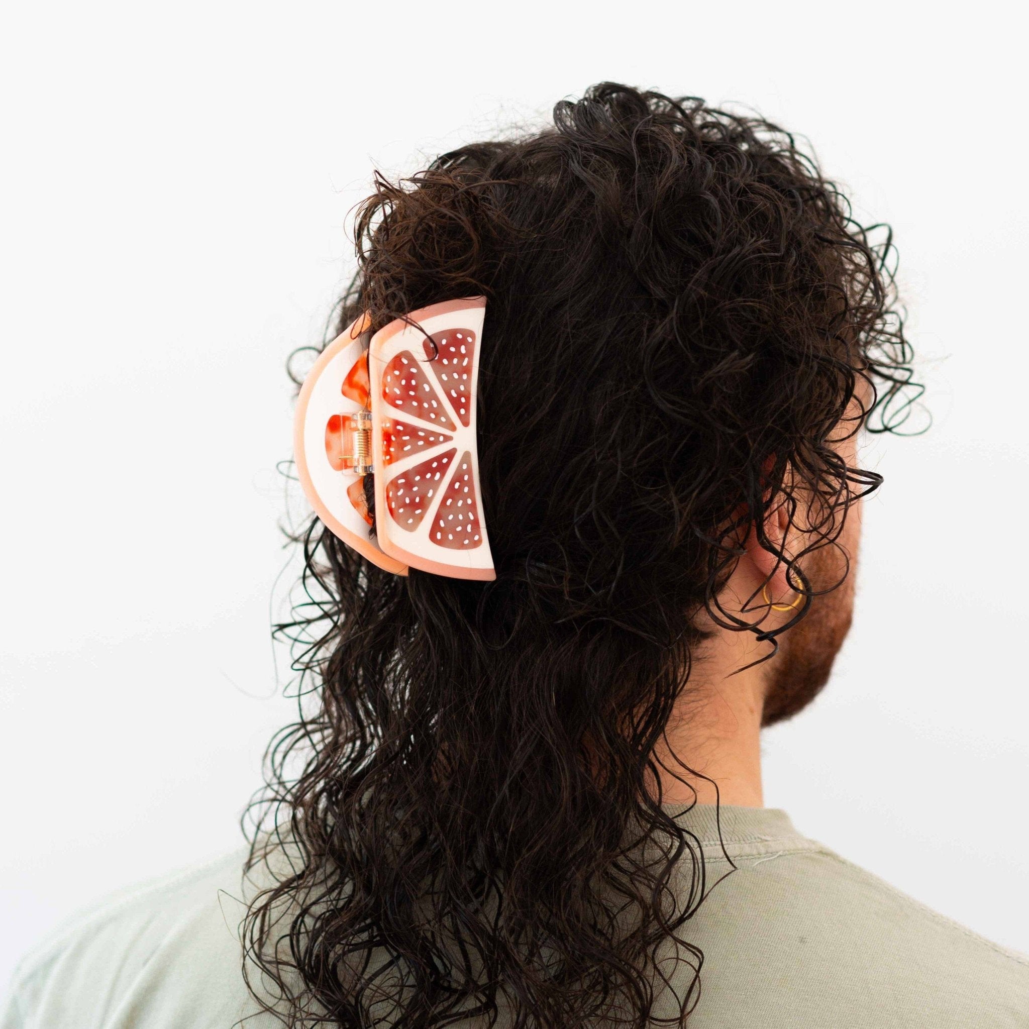 Large Grapefruit Slice Hair Claw Clip - Dear John