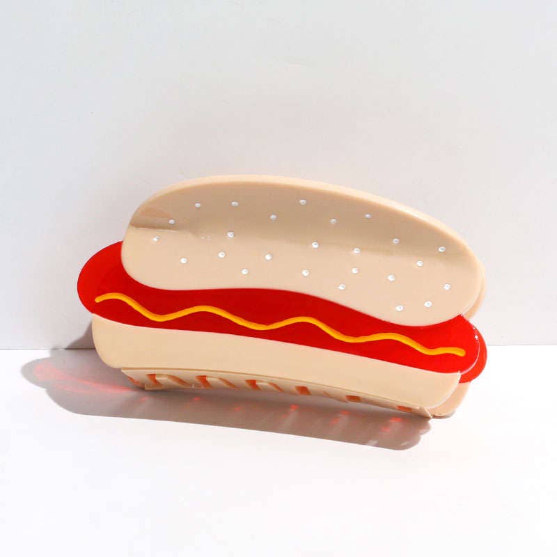 Large Hot Dog Hair Claw Clip - Dear John
