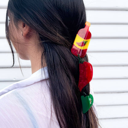 Large Hot Sauce Hair Claw Clip - Dear John