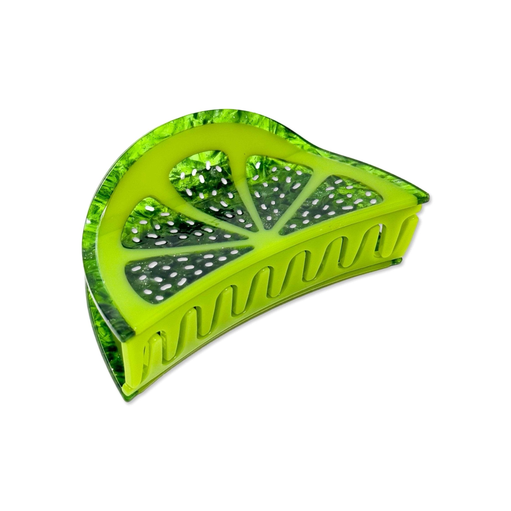 Large Lime Slice Hair Claw - Dear John