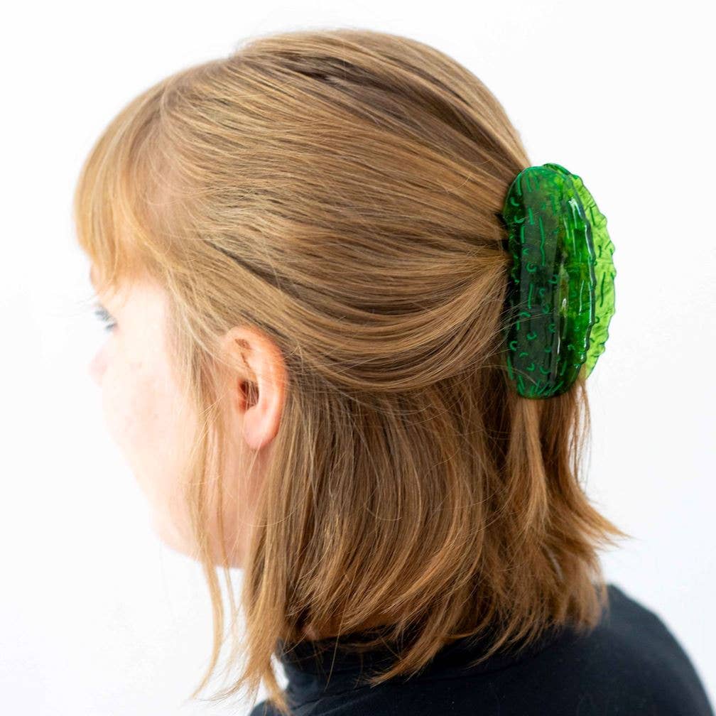 Large Pickle Hair Claw Clip - Dear John