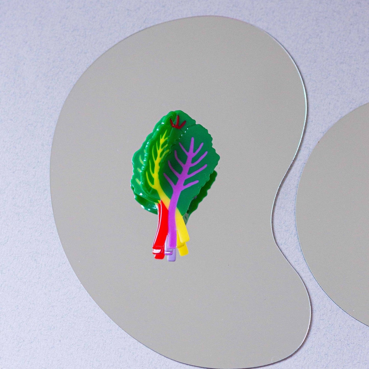 Large Rainbow Chard Hair Claw Clip - Dear John