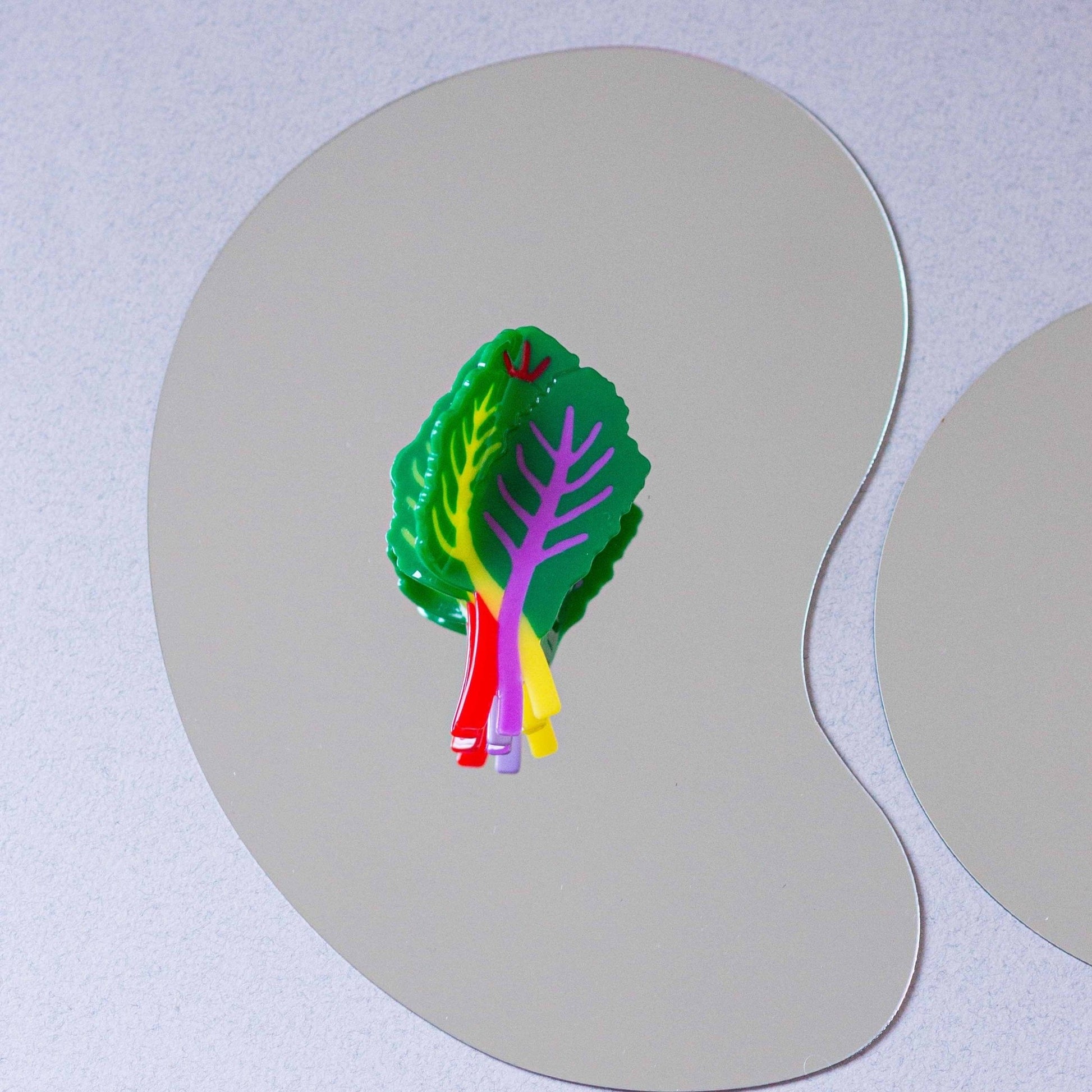 Large Rainbow Chard Hair Claw Clip - Dear John