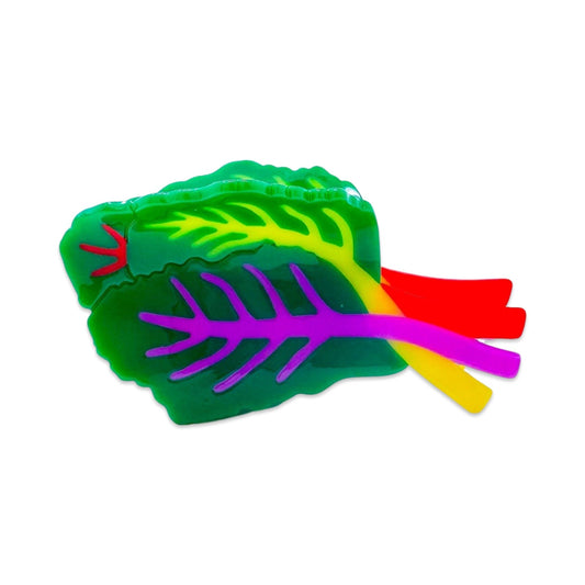 Large Rainbow Chard Hair Claw Clip - Dear John
