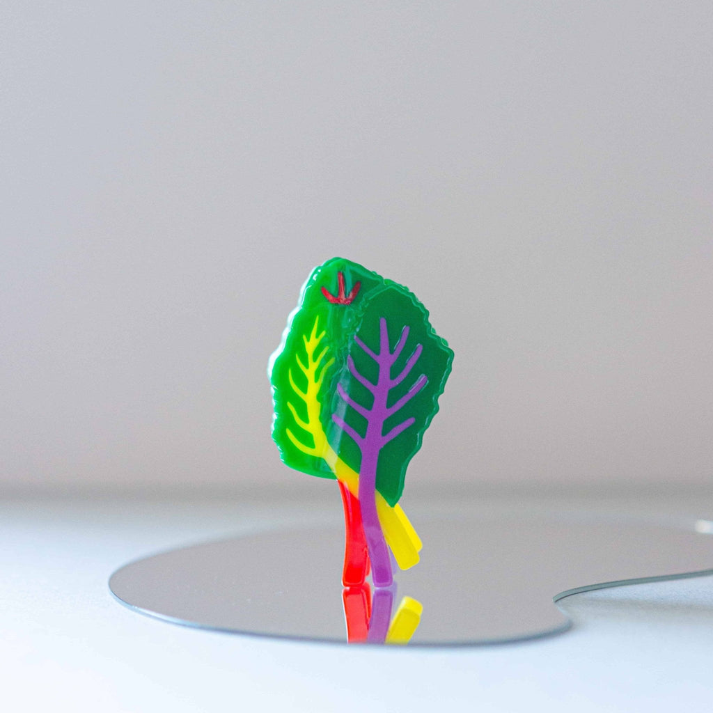 Large Rainbow Chard Hair Claw Clip - Dear John