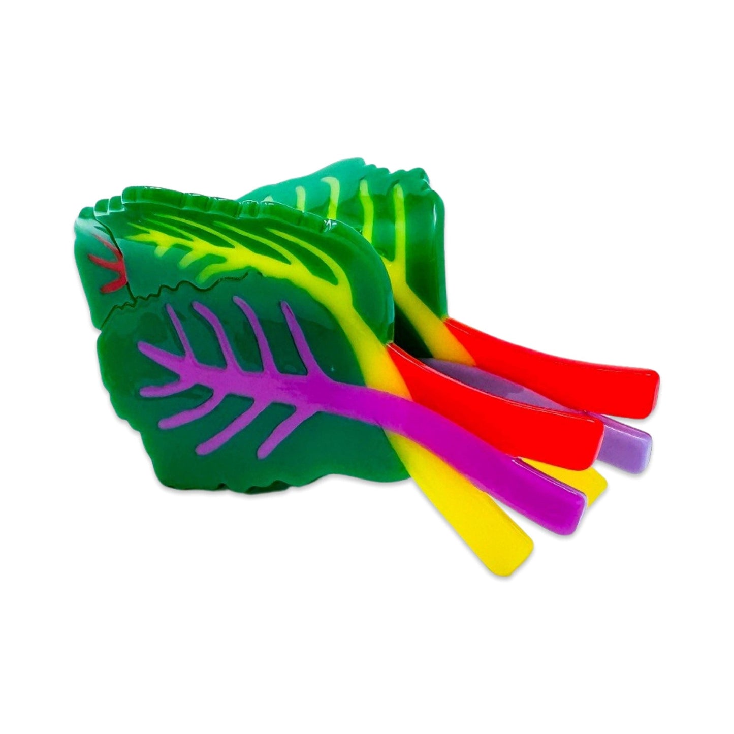 Large Rainbow Chard Hair Claw Clip - Dear John