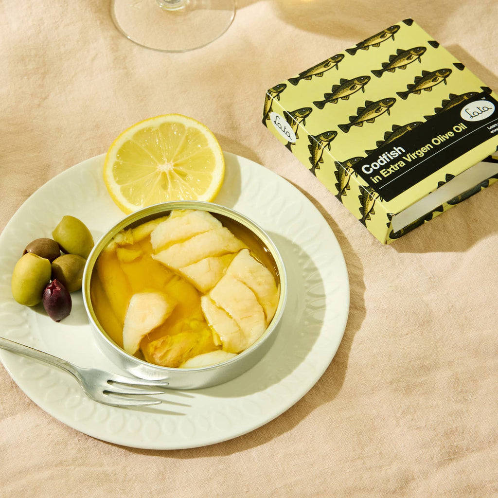 Lata Codfish in Extra Virgin Olive Oil - Dear John